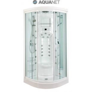 Душевая кабина Aquanet FIJI New 95х95, с паром, стекло прозрачное