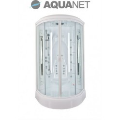 Душевая кабина Aquanet Taiti 110×110 с паром и гидромассажем, стекло матовое