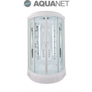 Душевая кабина Aquanet Taiti 110×110 с паром и гидромассажем, стекло матовое