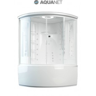 Душевая кабина Aquanet Palau box 140×140 без пара, с гидромассажем, стекло прозрачное (ванна без г/м)