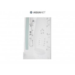 Душевая кабина Aquanet Taiti 110×110 с паром и гидромассажем, стекло прозрачное