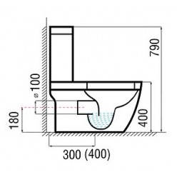 Унитаз-моноблок Arcus 050 white DW