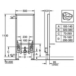 Комплект Биде подвесное Jacob Delafon Odeon Up E4765 + Система инсталляции для биде Grohe Rapid SL 38553001 + Смеситель Hansgrohe Focus E2 31920000 д