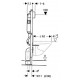 Комплект Унитаз подвесной Am.Pm Spirit C701739SC с микролифтом + Система инсталляции для унитазов Geberit Duofix Delta 458.124.21.1 3 в 1 с кнопкой с