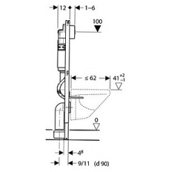 Комплект Унитаз подвесной IFO Sjoss Rimfree RP313200600 без внутреннего ободка + Инсталляция Geberit 458.124.21.1 3 + шумоизоляция в подарок