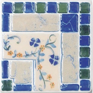 N-Majolika Mezza2 dark blue Декор 11,5х11,5