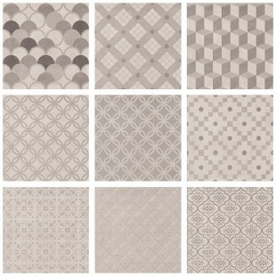 Карнаби-стрит Плитка напольная орнамент беж 1575 N 20,1х20,1