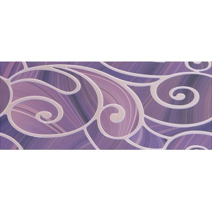 Arabeski purple 01 Декор 25х60