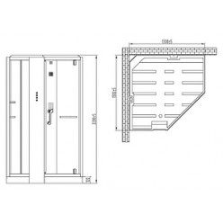 Душевая кабина Orans SR-89106S белая, с баней