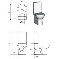 Унитаз-компакт Cersanit Nano 212 N011