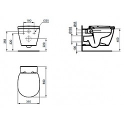 Унитаз подвесной Ideal Standard Connect E814901