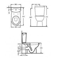 Унитаз-компакт Ideal Standard Oceane W306601