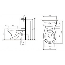 Унитаз-компакт IFO Hitta RS041309000