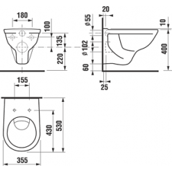 Унитаз подвесной Jika Lyra 2137.0 (DINO)