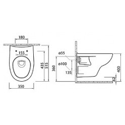 Унитаз подвесной BelBagno Linea