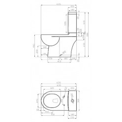 Унитаз-компакт Della Globus Super Plus версаче золото