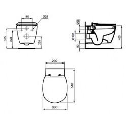 Унитаз подвесной Ideal Standard Connect AquaBlade E047901