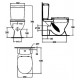 Унитаз-компакт Ideal Standard Eurovit plus V337101 с микролифтом