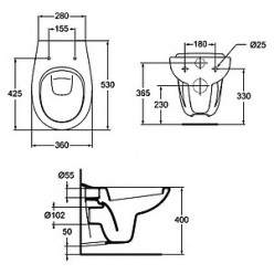 Унитаз подвесной Ideal Standard Oceane W707301