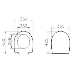 Комплект VitrA Arkitekt 9005B003-7211 кнопка хром