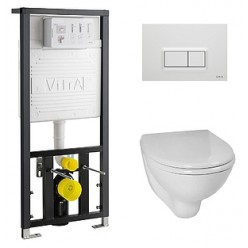 Комплект VitrA Arkitekt 9005B003-7210 кнопка белый