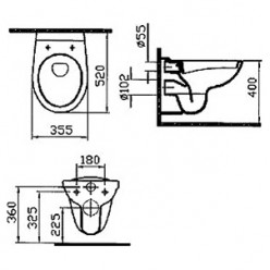 Комплект VitrA Normus 9773B003-7202 кнопка хром