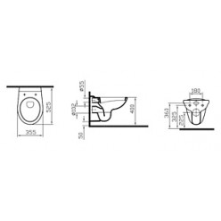 Унитаз подвесной VitrA Normus 6855B003-6109