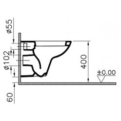 Унитаз подвесной VitrA S20 5505B003-0101 укороченный