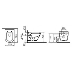 Унитаз подвесной VitrA S50 5318B003 (52 см)