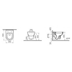 Комплект VitrA Zentrum 9012B003-7205 4 в 1 без микролифта