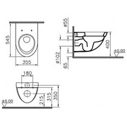 Унитаз подвесной VitrA Form 500 4305B003-6067