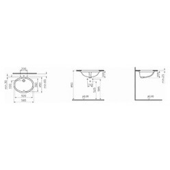 Комплект Унитаз-компакт IFO Frisk 21030000 + Раковина VitrA Arkitekt 6069B003 встраиваемая