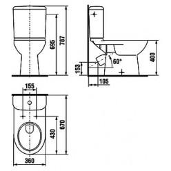 Унитаз-компакт Jika Olymp 2261.4