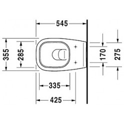 Унитаз подвесной Duravit D-Code 25350900002