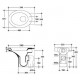 Унитаз приставной Kerasan Cento 351601