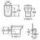 Унитаз приставной Roca Dama Senso Compacto 347517000