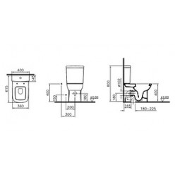 Унитаз-компакт VitrA S20 9800B003-7200 с бидеткой