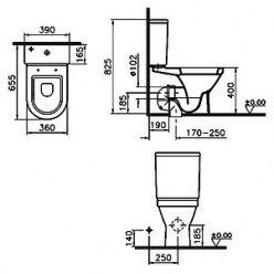 Унитаз-компакт VitrA S50 9739B003-1165