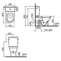 Унитаз-компакт VitrA S50 9736B003-7203