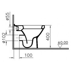 Унитаз приставной VitrA S50 5323B003-0075