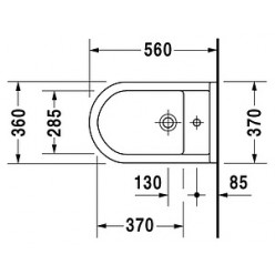 Биде напольное Duravit 3 2230100000