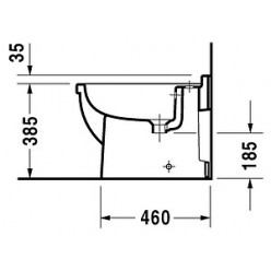 Биде напольное Duravit 3 2230100000