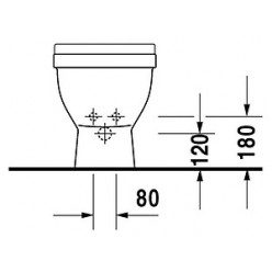 Биде напольное Duravit 3 2230100000