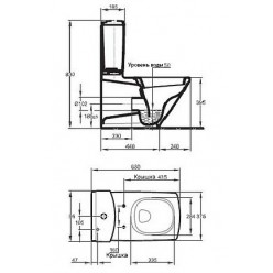 Унитаз-компакт Jacob Delafon Escale 19038W-00