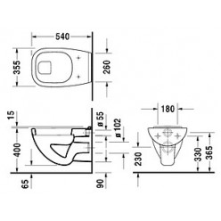 Унитаз подвесной Duravit D-Code 22100900002