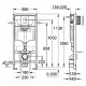 Комплект Унитаз подвесной Gustavsberg Hygienic Flush WWC 5G84HR01 безободковый + Система инсталляции для унитазов Grohe Rapid SL 38775001 4 в 1 с кно