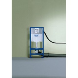 Комплект Унитаз подвесной Gustavsberg Hygienic Flush WWC 5G84HR01 + Инсталляция Grohe Rapid SL 38721001 + кнопка смыва хром