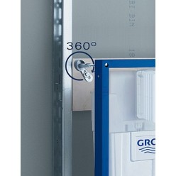 Комплект Унитаз подвесной Gustavsberg Hygienic Flush WWC 5G84HR01 + Инсталляция Grohe Rapid SL 38721001 + кнопка смыва хром