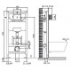 Комплект Унитаз подвесной Gustavsberg Hygienic Flush WWC 5G84HR01 безободковый + Система инсталляции для унитазов Jacob Delafon E5504-NF + Кнопка смы