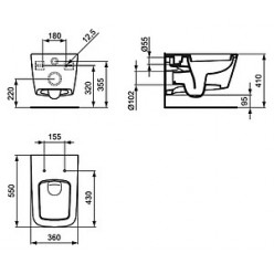 Унитаз подвесной Ideal Standard Simply U J452101